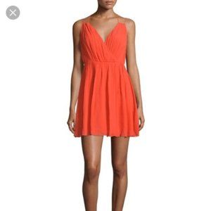 Rebecca Minkoff Porta Sleeveless Mini Dress in Blood Orange